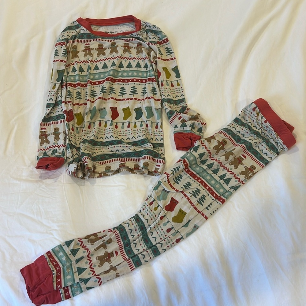 Little Sleepies pajamas 2 piece gingerbreads fair isle